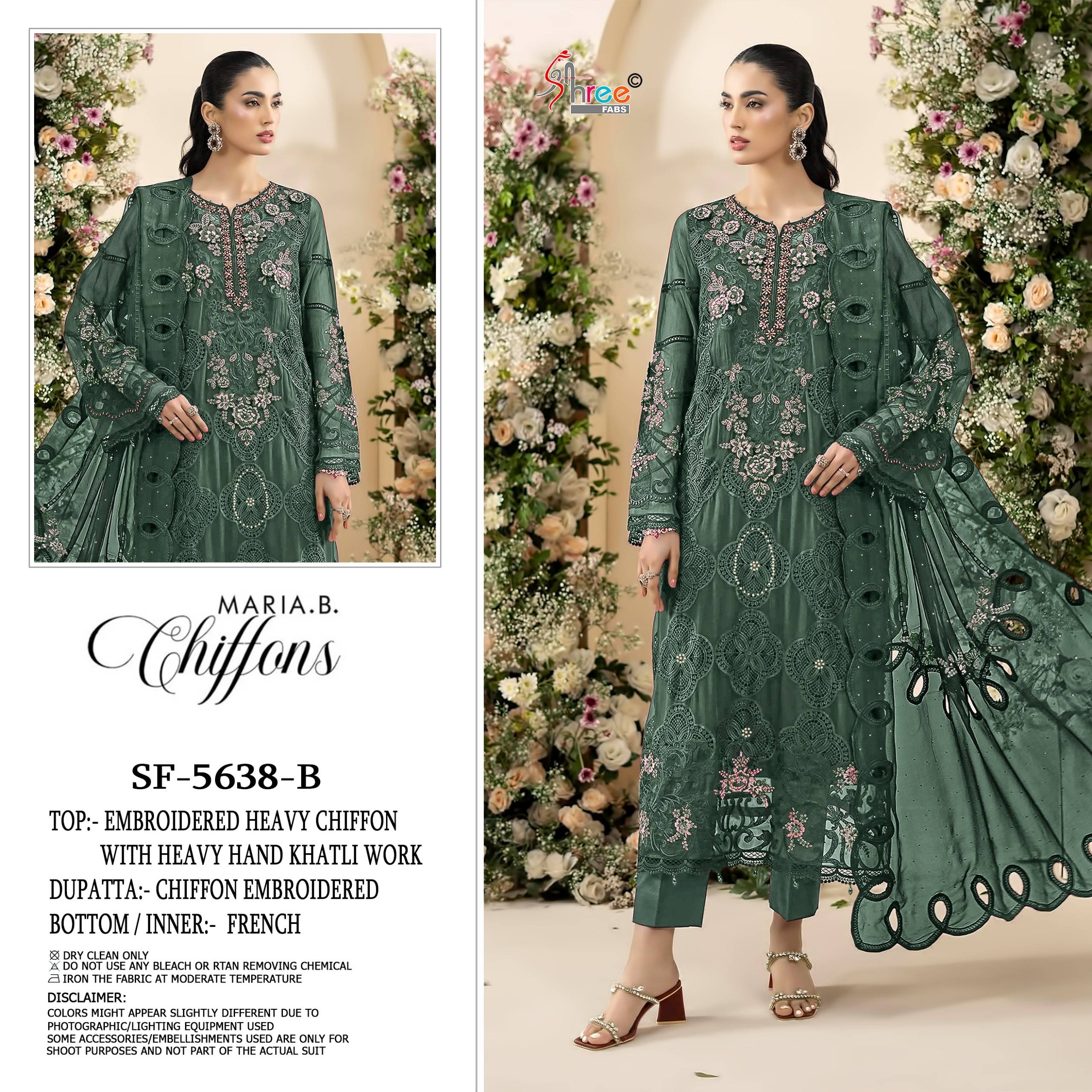 D-5638 SERIES BY SHREE FABS Indian Traditional casual wear Pakistani Chiffon dresses At Wholesale Price